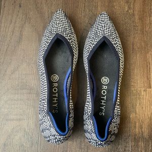 Rothy’s Navy Houndstooth The Point Rare Flats